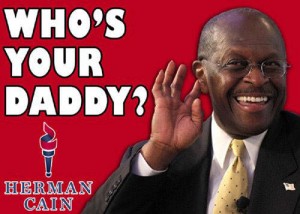 Bill-Maher-Herman-cain-whos-your-daddy-300x214