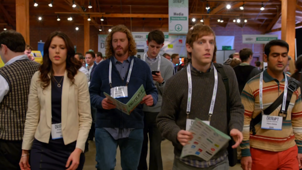 Amanda-Crew-T.J.-Miller-Zach-Woods-Thomas-Middleditch-and-Kumail-Nanjiani-in-Silicon-Valley